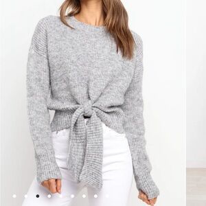 Petal + Pup Captivate Knit Sweater- Grey